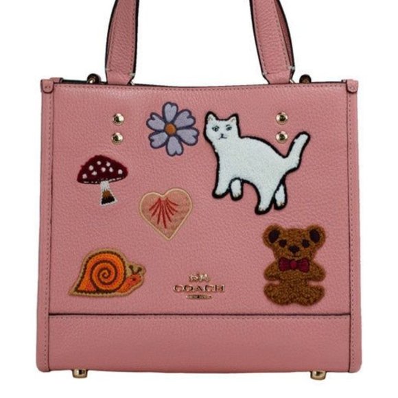 Coach Handbags - NEW Coach Dempsey 22 Creature Patches Tote Carryall Bag Pebbled Leather  CC421